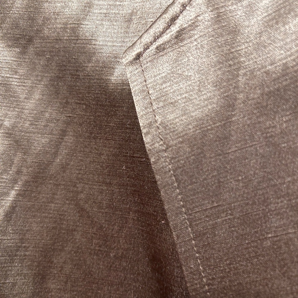 Finity Studio Bronze Brown Silk and linen Dress‎y Blazer Jacket size 8 - Picture 6 of 7